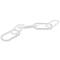 27" Clear Acrylic Plastic Chain Oval Link Sculpture